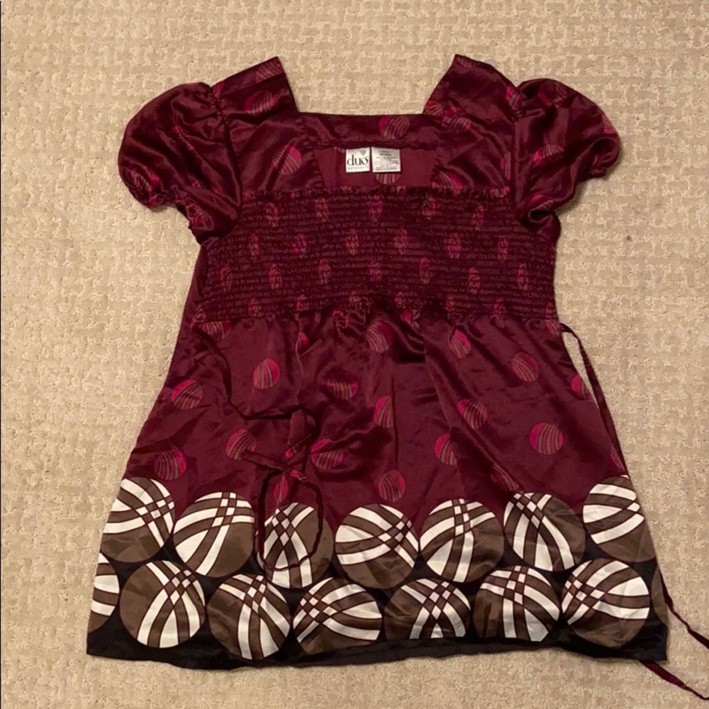 Duo satin maternity shirt